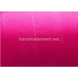Атласная Лента Skroll, Ширина: 12 мм, Ярко-розовый