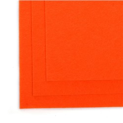 Фетр листовой полужесткий IDEAL 1мм 20х30см арт.FLT-HS1 уп.10 листов цв.021 апельсин