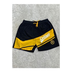 Мужские шорты КТ02072-1 черно-желтые