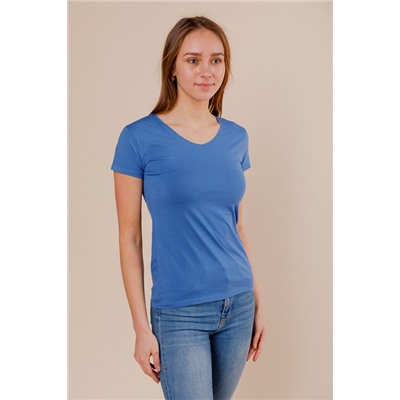 Женская футболка B165 синяя
