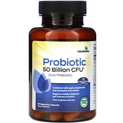FutureBiotics, Probiotic Plus Prebiotic, 50 Billion CFU, 60 Vegetarian Capsules