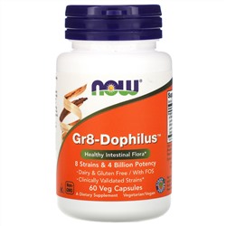 Now Foods, Gr8-Dophilus, 60 растительных капсул