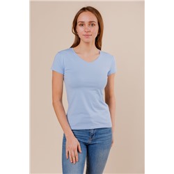 Женская футболка B165 голубая
