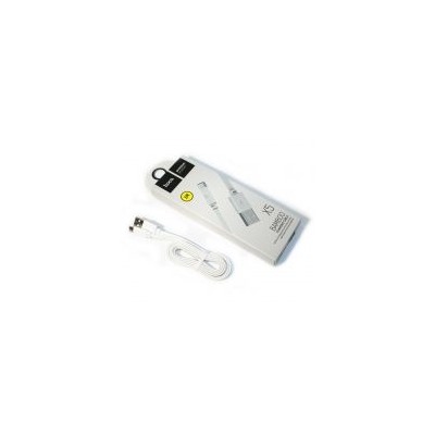 Кабель USB 3.1 Type C(m) - USB 2.0 Am - 1.0 м, 2.4А, плоский, белый, Hoco X5 Bamboo