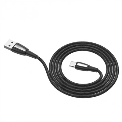 Кабель USB 3.1 Type C(m) - USB 2.0 Am - 1.0 м, ткан. оплетка, черный, Hoco X39 Titan