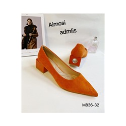 Женские туфли М836-32 оранжевые