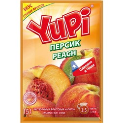 Yupi / Растворимый напиток со вкусом персика YUPI (блок 24шт по 15гр) Артикул: 6982