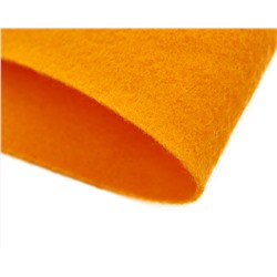 Фетр Мягкий, 20×30 см, толщина 1 мм, Ярко-Оранжевый