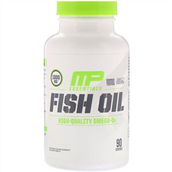 MusclePharm, Essentials, рыбий жир, 90 гелевых капсул