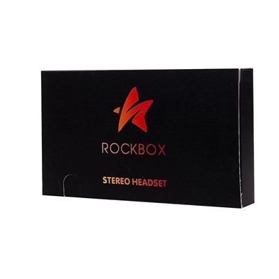 Проводные наушники внутриканальные RockBox HRBX-700 Black Box, 3.5 Jack (black)