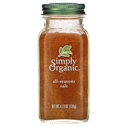 Simply Organic, Соль «Все сезоны», 4,73 унции (134 г)