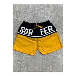 Мужские шорты КТ02075-5 черно-желтые