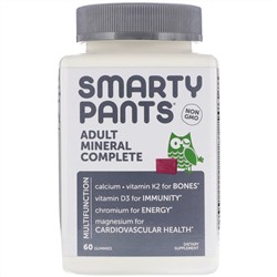 SmartyPants, Минеральный комплекс для взрослых, 60 жевательных таблеток