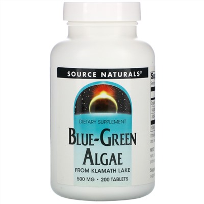 Source Naturals, Сине-зеленые водоросли, 200 таблеток