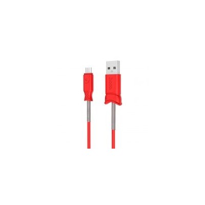 Кабель USB 2.0 Am=>micro B - 1.0 м, красный, Hoco X24 Pisces