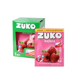 Zuko / Растворимый напиток со вкусом малины ZUKO (блок 12шт по 25гр) Артикул: 5206 Количество: 5