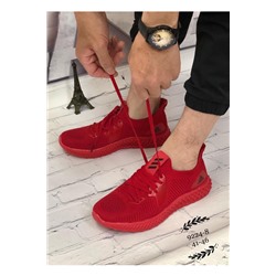 Мужские кроссовки 9224-8 красные (бордовые)