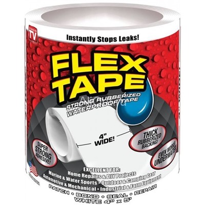 Сверхсильная клейкая лента Flex Tape 4" (10х152 см), Акция!
