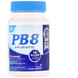 Nutrition Now, PB 8, Probiotic, 60 Capsules