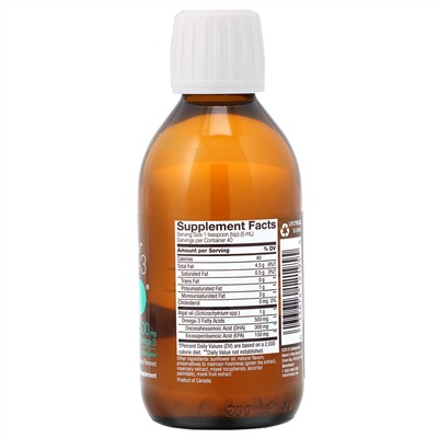 Ascenta, NutraVege, омега-3 растительного происхождения, со вкусом клубники и апельсина, 500 мг, 200 мл (6,8 жидк. унции)