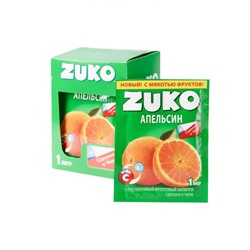 Zuko / Растворимый напиток со вкусом апельсина ZUKO (блок 12шт по 25гр) Артикул: 6983