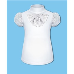Школьная белая блузка для девочки 7702-ДШ16