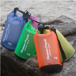 Водонепроницаемый мешок-рюкзак Ocean Pack Outdoor Sport, 10 л, Акция!
