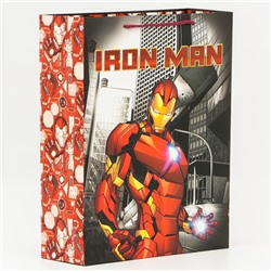 Пакет подарочный "Iron Man", Мстители, 31х40х11,5 см