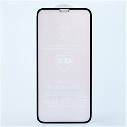 Защитное стекло Full Screen 3D Flat для "Apple iPhone 11 Pro" (black) (тех.уп.)