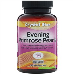 Crystal Star, Жемчужины вечерней примулы, 500 мг, 90 мягких таблеток