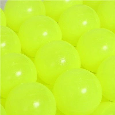 Набор шаров для бассейна 500 штук, цвет жёлтый, флуоресцентные