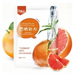 SALE! Тканевая маска для лица HuanYanCao с экстрактом грейпфрута, 25 мл.