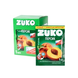 Zuko / Растворимый напиток со вкусом персика ZUKO (блок 12шт по 25гр) Артикул: 7460