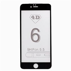 Защитное стекло Full Screen 3D Flat для "Apple iPhone 6 Plus/iPhone 6S Plus" (black) (тех.уп.)
