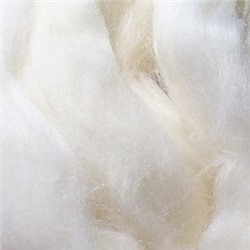 Шерсть для валяния ПЕХОРКА полутонкая шерсть (100%шерсть) 50г цв.001 белый