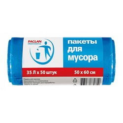 PACLAN PROFESSIONAL МЕШКИ ДЛЯ МУСОРА 35Л, 50ШТ, BLUE