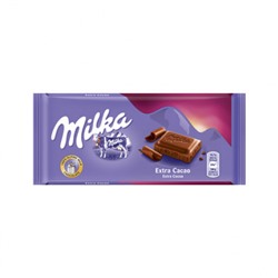 Шоколад Milka Extra Cacao 100гр Срок годности до 29.10.2021г Артикул: 7274 Количество: 7