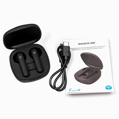 Беспроводные Bluetooth-наушники Dialog TWS ES-45BT (black)