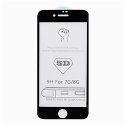 Защитное стекло Full Screen 3D Flat для "Apple iPhone 7/iPhone 8/iPhone SE 2020" (black) (тех.уп.)