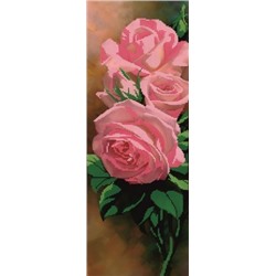Холст для Вышивки Бисером "Светлица", Розы, 54,6*17,7 см