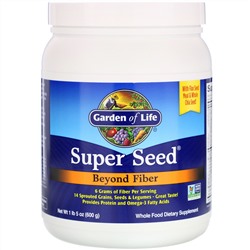 Garden of Life, Super Seed, не только клетчатка, 600 г (1 фунт 5 унций)