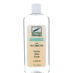 Tea Tree Therapy, Жидкость для полоскания рта с маслом чайного дерева, естественный свежий запах, 354 мл (12 жидк. унций)