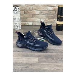 Мужские кроссовки A204-7 темно-синие