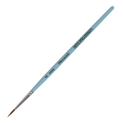 Кисть Колонок харбин круглая, HANA Мечтай № 2 (длина волоса 12 мм), короткая ручка матовая