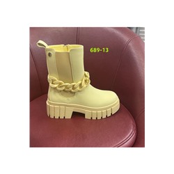 Женские ботинки 689-13 желтые