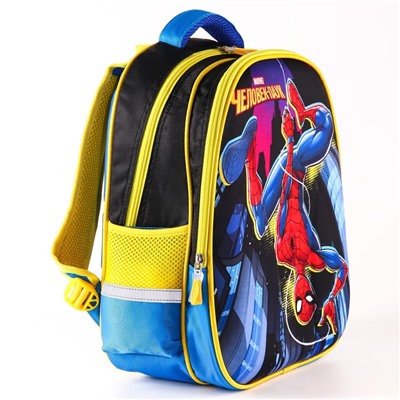 Рюкзак школьный, 39 см х 30 см х 14 см, Человек-паук