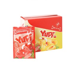 Yupi / Растворимый напиток со вкусом клубники YUPI (блок 24шт по 15гр) Артикул: 7453