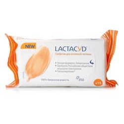 Lactacyd Салфетки для интимной гигиены, салфетки гигиенические, 15 шт