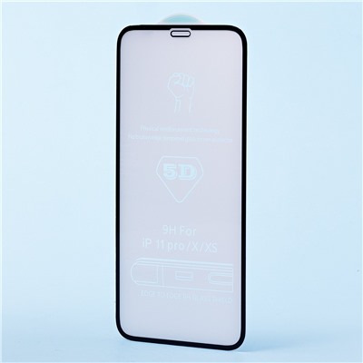 Защитное стекло Full Screen 3D Flat для "Apple iPhone 11 Pro" (black) (тех.уп.)