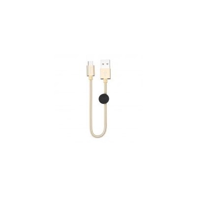 Кабель USB 2.0 Am=>micro B - 0.25 м, золотистый, Hoco X35 Premium